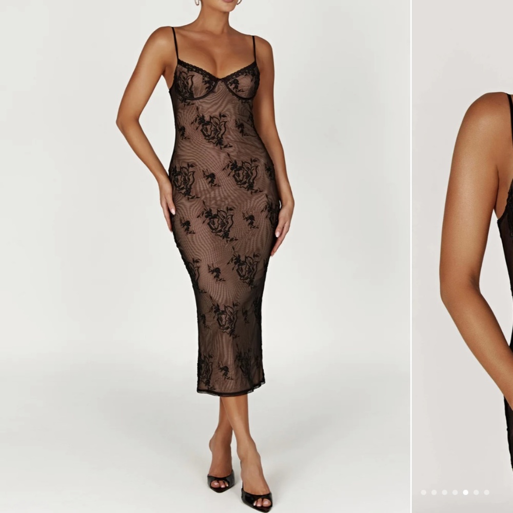 Meshki Venice bodycon lace dress